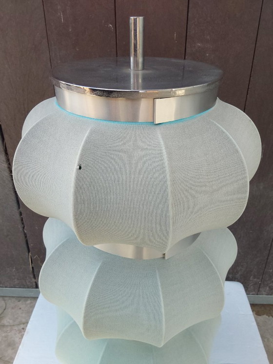 Image 1 of Danese Castiglione Enzo Mari mushroom style type floor lamp space agelamp fabric