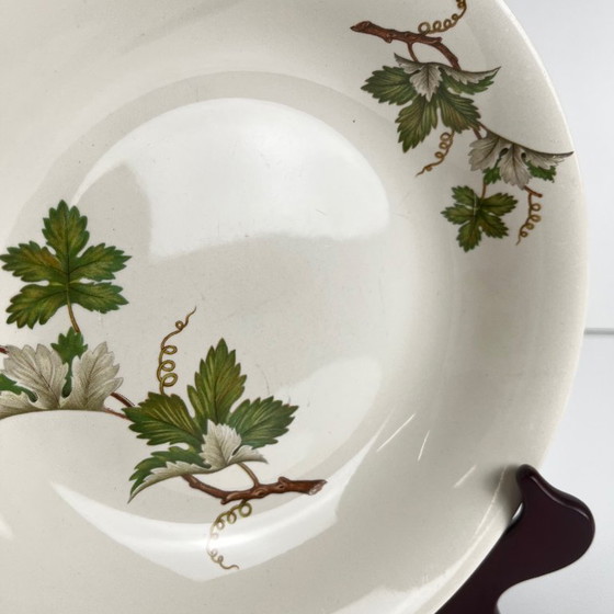 Image 1 of Juego de 5 platos hondos Villeroy & Boch con diseño de vid.