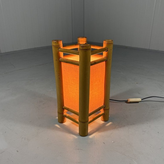 Image 1 of Rattan table lamp 1970s