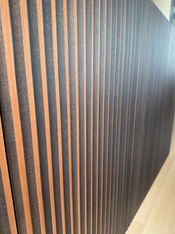 Highboards Horm Leon 4 Türen 192x49x98 – Wood, Glass (photo 5 of 6)