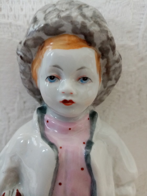 Image 1 of Figurine Porcelaine Russe Pilipok/LFZ Lomonosov 50/60s (15cm)