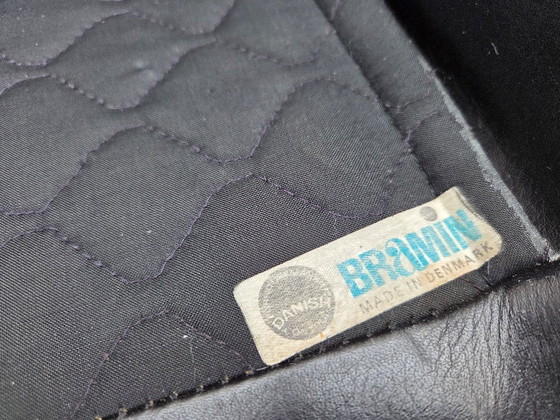 Image 1 of Silla giratoria danesa, década de 1970, de H.W.Klein para Bramin Møbler, cuero para muebles.