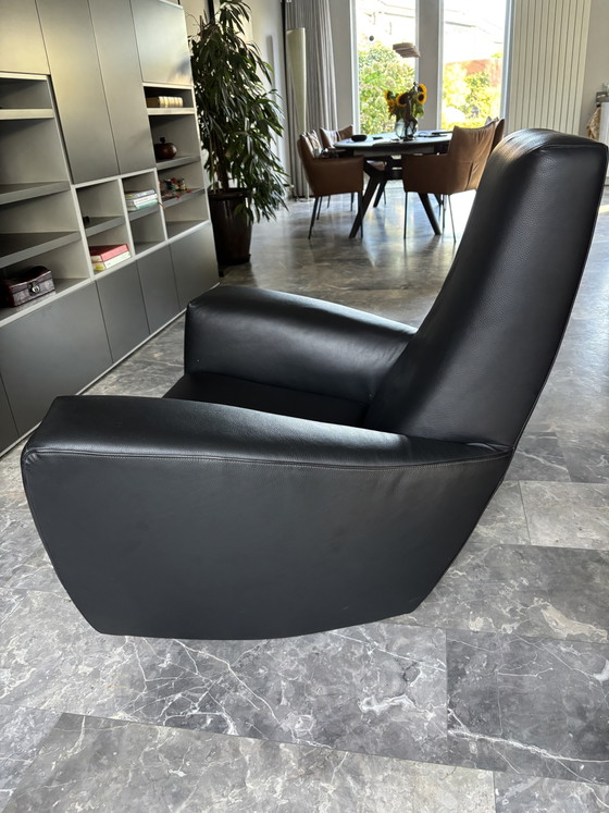 Stunning Luna Label Gerard van de Berg Armchair – Label Van den Berg, Leather, Wood (photo 6 of 6)