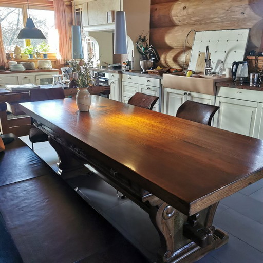 Refectory table 1830-1900