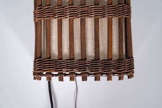 Image 1 of Japandi Wall lamp 70s boho wall scone rattan