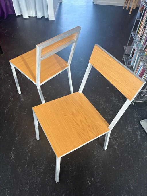 2x Muller van Severen Aluminum chair