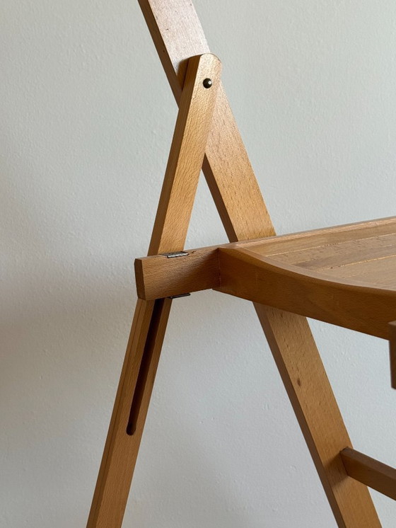 Image 1 of set / 4 vintage IKEA houten klapstoelen