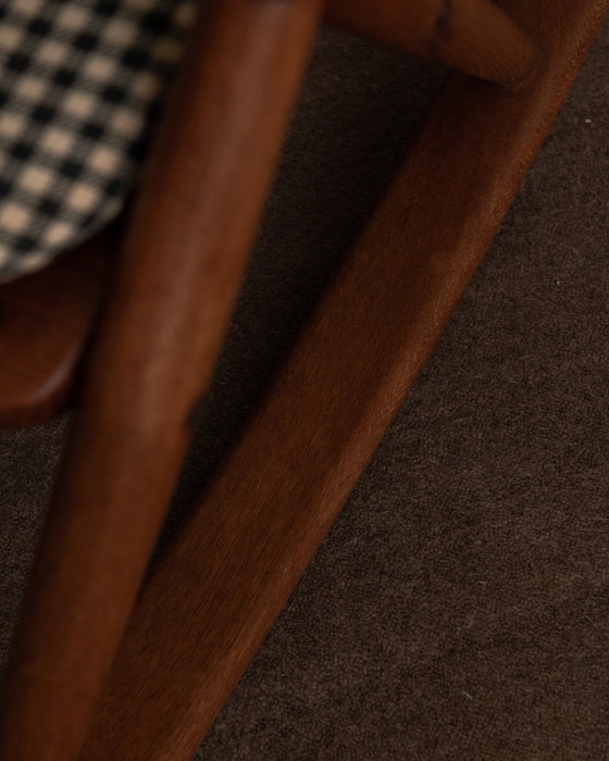 Image 1 of Set van 2 vintage Deense teakhouten schommelstoelen model 182 van Frank Reenskaug voor Bramin, jaren 1950.