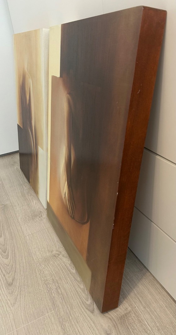 Original paintings Lizette Luijten-Daas – set of 2 – Art, Wood (photo 2 of 5)