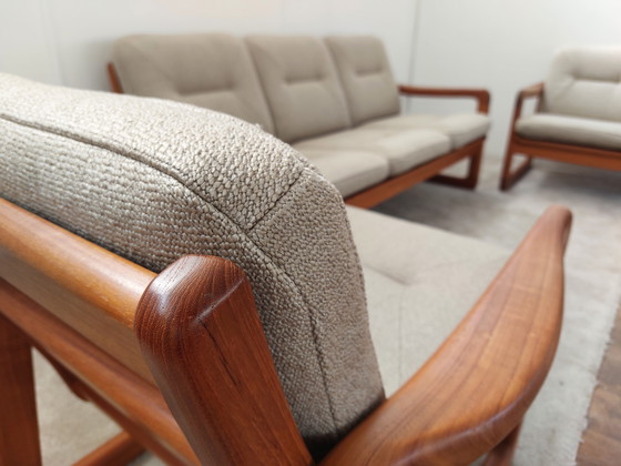 Image 1 of EMC MØBLER 3-2-1 Wohnzimmergarnitur, komplett restauriert.