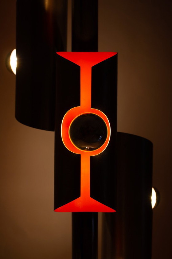 Image 1 of Vintage 1970s Space-Age Table Lamp Polam 'Wokkel'