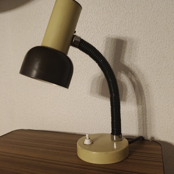 Image 1 of Vintage 1970s desk lamp with flexible gooseneck