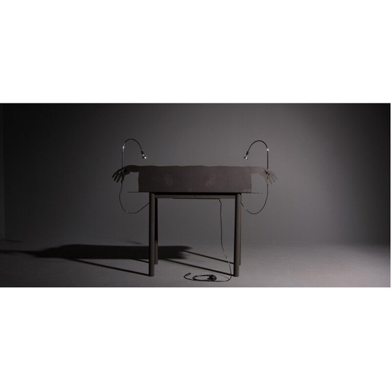 Image 1 of Vintage desk in wood and chromed steel by Entremanos Andrés Nagel, 1988