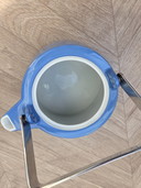 Teiera Arzberg con scaldavivande azzurro