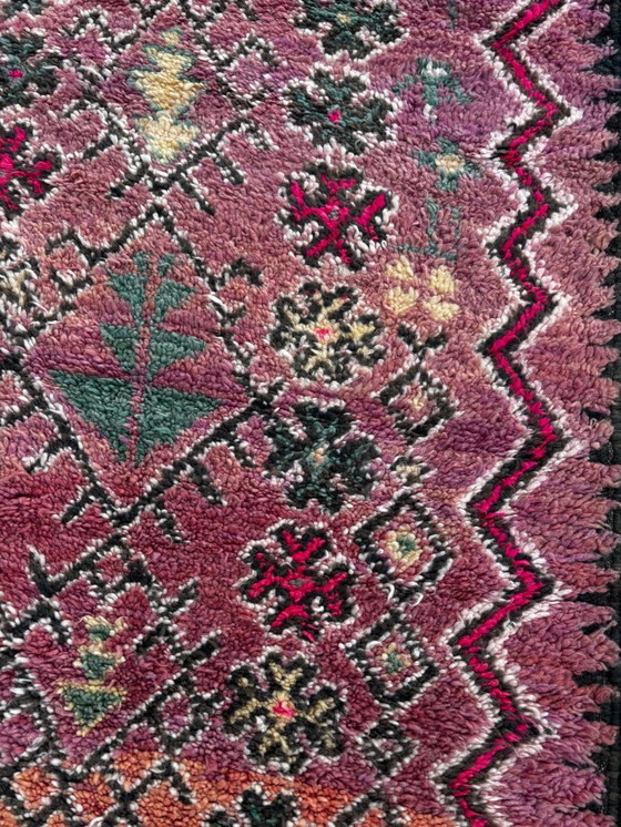 Image 1 of Rare Vintage Moroccan Boujad Rug 200 x 350 cm – Large Handwoven Berber Wool Carpet – Collector Piece