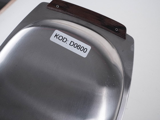 Image 1 of Plateau en acier inoxydable, design danois, années 1970, fabriqué au Danemark