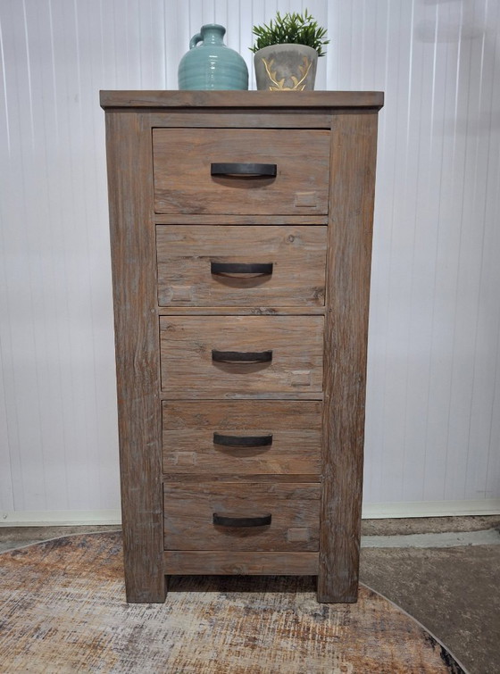 Image 1 of Cómoda de teca maciza, nueva