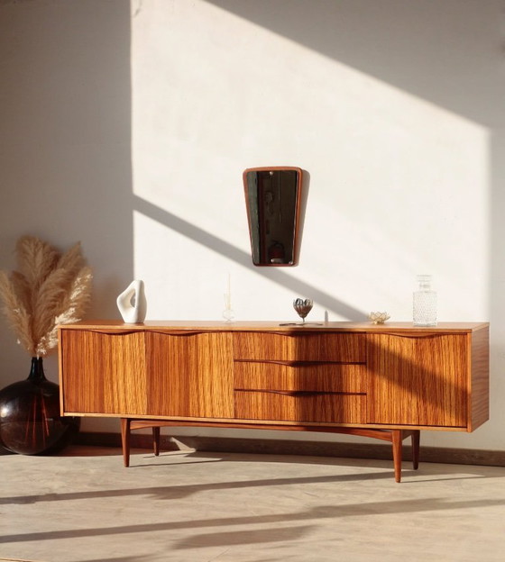Image 1 of Credenza vintage in teak e zebrano – Elliots of Newbury, anni '60