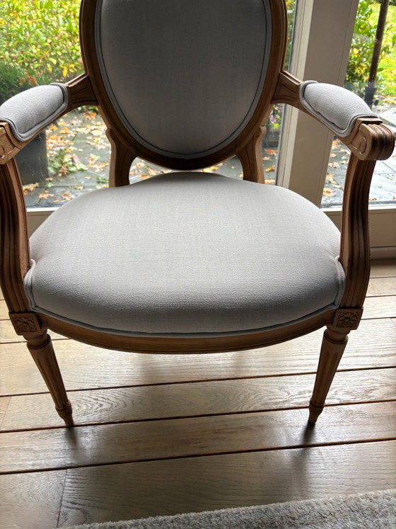 Par de Sillones, Madera, Textil, Beige (foto 2 de 5)