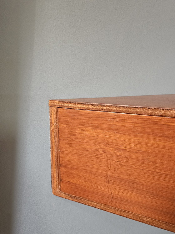 Comodino Angolare a Parete Flottante Vintage Mid-Century – Comodini, Iron, Wood (photo 10 of 11)