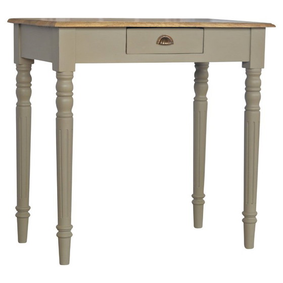 Elegante scrivania dipinta a mano in legno massello di mango – Artisan, Scrivanie (photo 3 of 10)