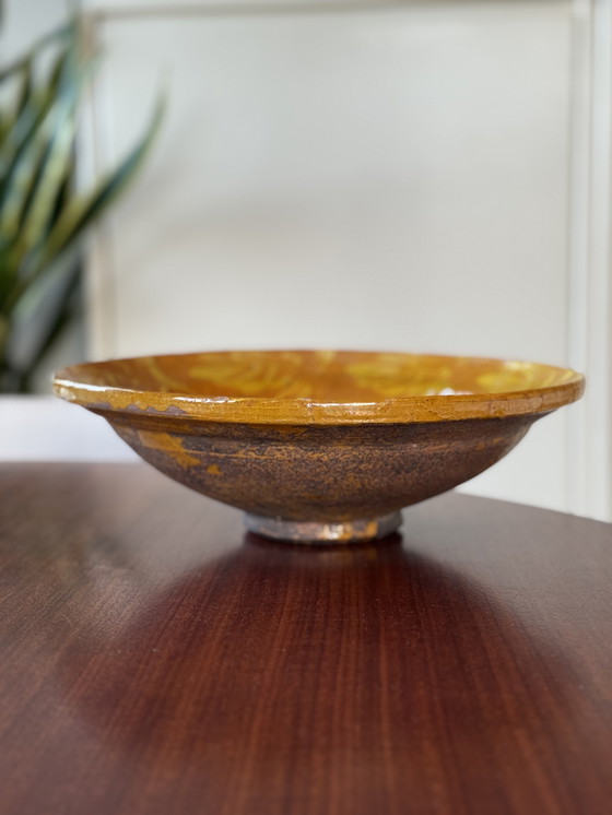 Image 1 of Vintage handmade terracotta bowl – Mediterranean centerpiece