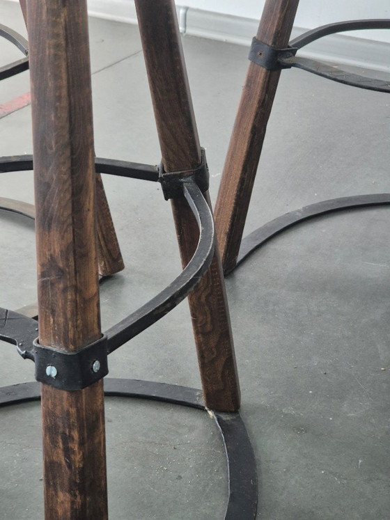 Image 1 of Vintage Brutalist Marbella Stools attributed to Sergio Rodrigues, 1970s, Set of 6