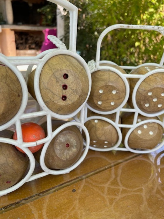 Image 1 of Vintage speelgoed uit de jaren 60: drie sets ballen, collectie uit de jaren 60, geen blik, automaat