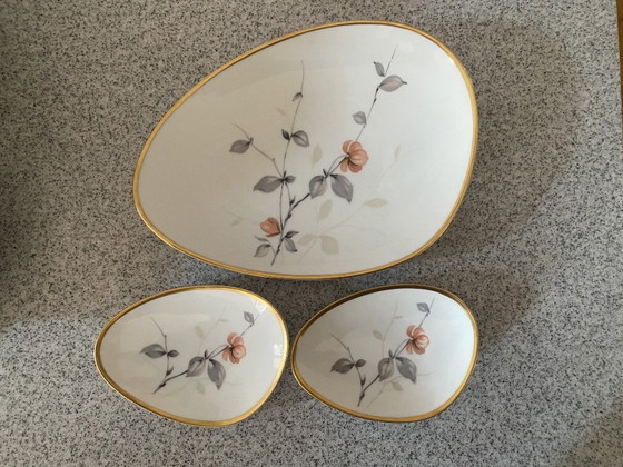 Image 1 of Set di stuzzichini "Uovo Biologico" di KPM Germania, metà del XX secolo - 7 pezzi