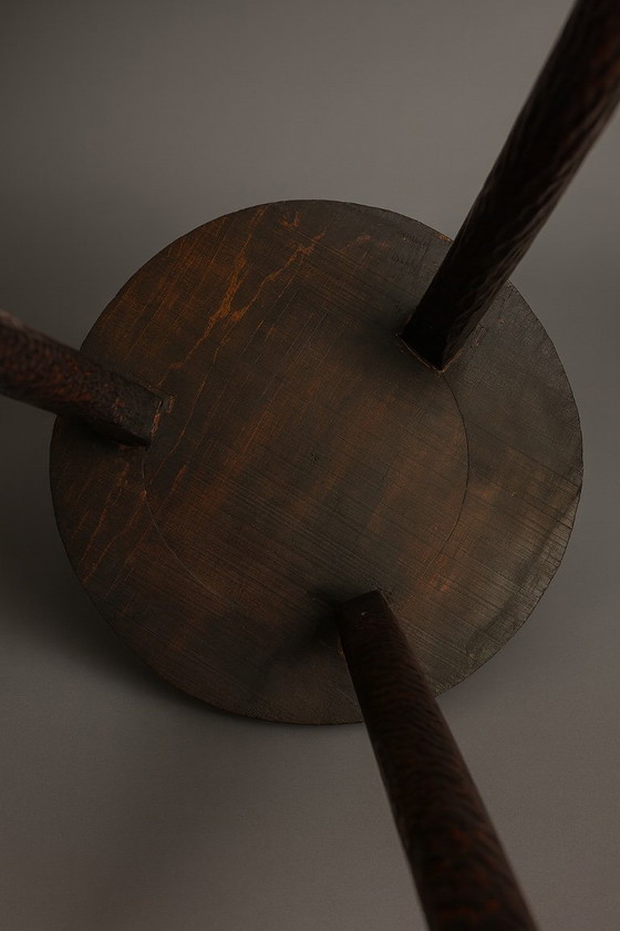 Image 1 of SIDE TABLE OR STOOL IN THE STYLE OF THE MAROLLES WORKSHOPS, 1950