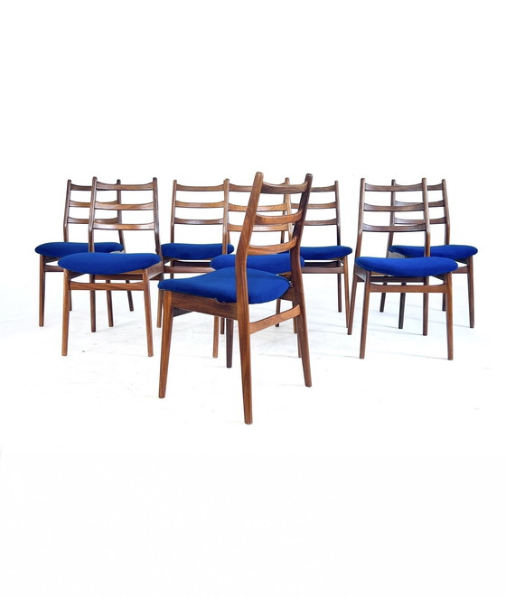 Image 1 of 8x chaise de salle à manger restaurée, Casala '60s