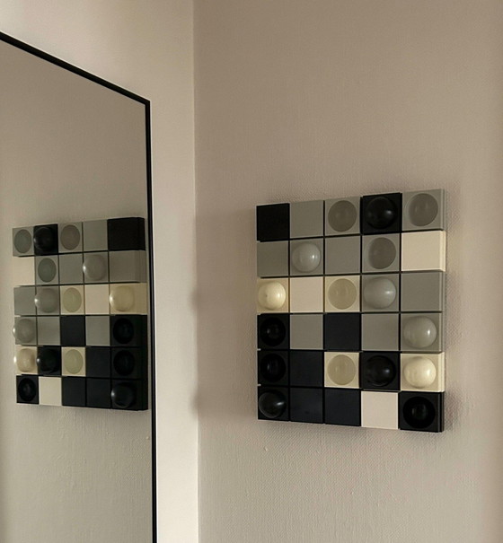 Image 1 of Pannello murale vintage danese Flemming Hvidt "Multi Art" di Quality System, Pop Art anni '70, arredamento moderno