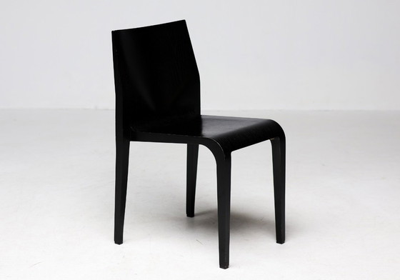 Chaise Laleggera, Riccardo Blumer pour Alias, magnifique noir au grain apparent – Chaises de salle à manger (photo 9 of 19)