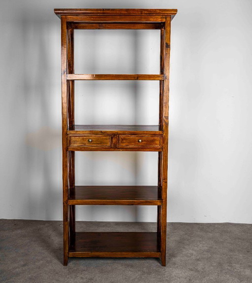 Vintage Dresser Or Book Rack With 2 Drawers