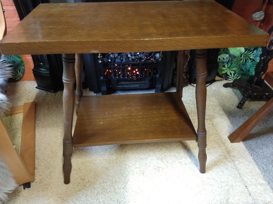 Mesa auxiliar antigua de roble de estilo inglés – Mesas auxiliares, Wood (photo 10 of 12)