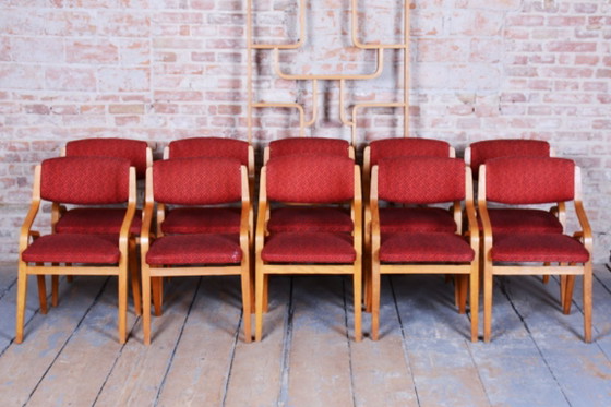 Ensemble de dix chaises originales de style Mid-Century, par Ludvik Volak, en érable, République tchèque, (photo 7 of 16)