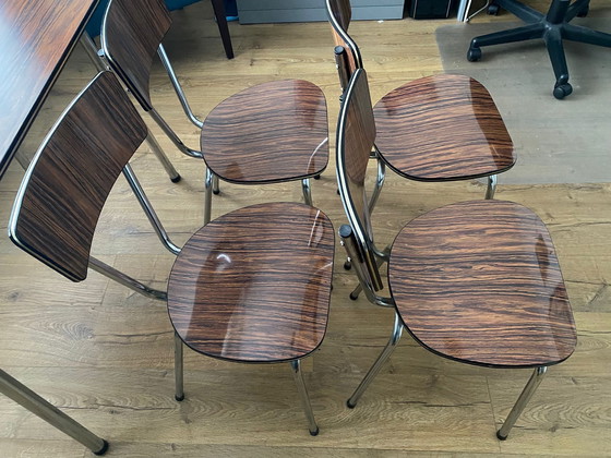 Image 1 of Vintage jaren 50 formica eet tafel in mint conditie