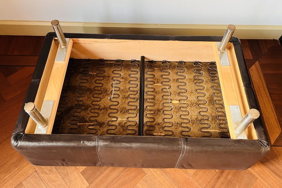 Image 1 of Pouf in pelle marrone Gelderland