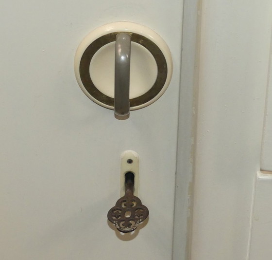 Image 1 of vintage kitchen buffet 40s 50s kitchen cabinet 3-piece industrial style retro