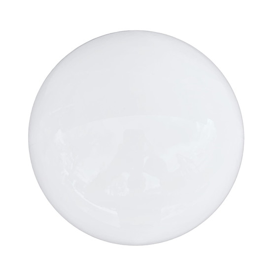 Image 1 of Industriële bolvormige wandlamp, wit, OWS100, Polen, jaren 1960 PRL