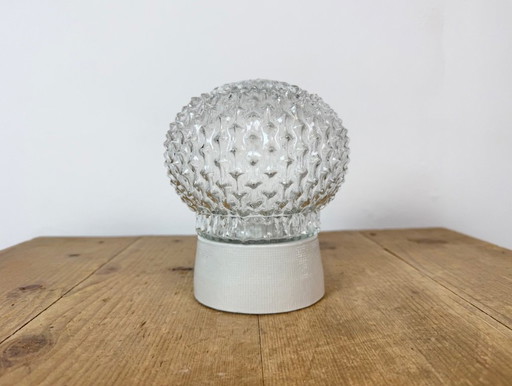 Lampada da soffitto vintage in porcellana bianca, anni '70 – plafondlampen, Porcelain (photo 2 of 12)