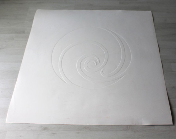 Image 1 of Jack Youngerman « Galaxy Blue » - Sérigraphie - Édition de 75 exemplaires - signée à la main - (93 x 91 cm)