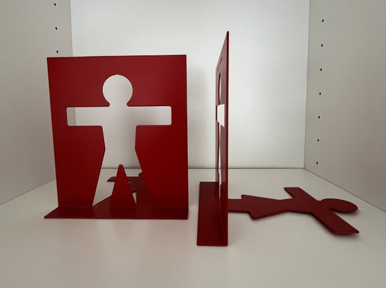 Paul Baars Bookends Man and Woman – Decorative Objects, Metal (photo 3 of 5)