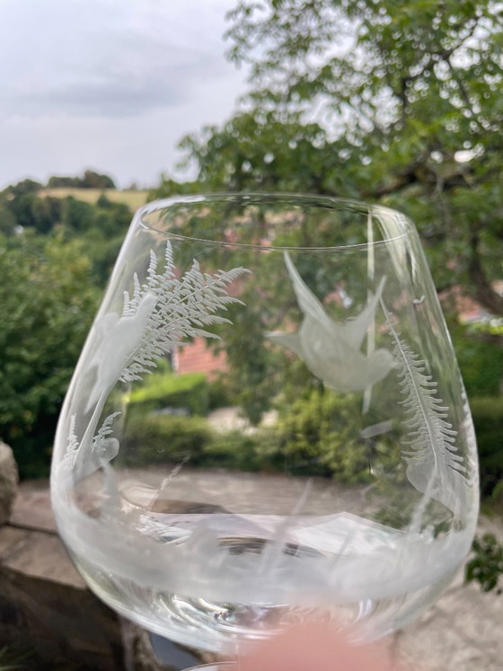 Lot de 6 verres à cognac de collection, en cristal vintage. – WMF, Verres et carafes, Glass (photo 3 of 7)