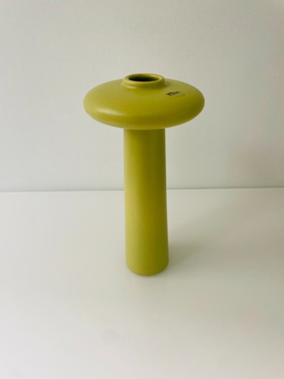Image 1 of WPDesign design vase in moss green – sculptural modern design