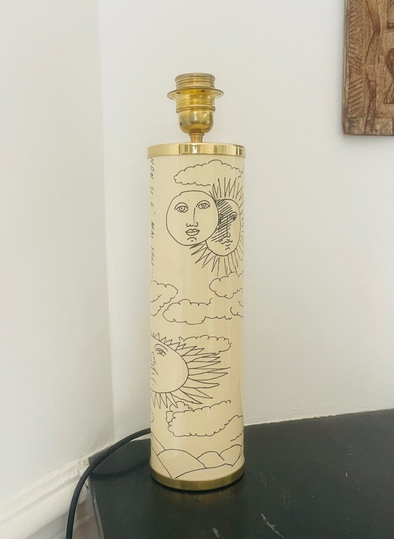 Rare Fornasetti table lamp – Metal, Brass (photo 2 of 12)