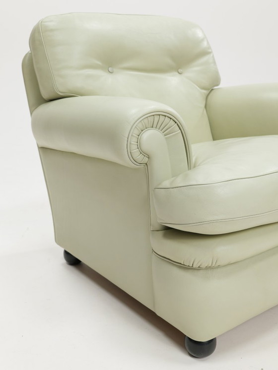 Image 1 of Poltrona Frau 'Dream B' Armchair and Ottoman,Italy,1980s