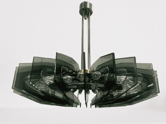 Lampadario di Gino Paroldo per Fontana Arte – Ottone, Italian Design (photo 3 of 11)