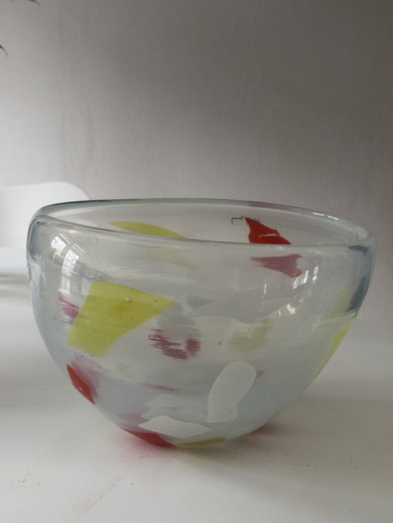 Image 1 of Vinted Signed Henry Dean Studio Art Glass Vase