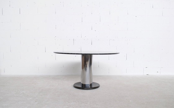 Image 1 of LOTOROSSO TABLE BY ETTORE SOTTSASS POLTRONOVA MARBLE PUBLISHER 1965